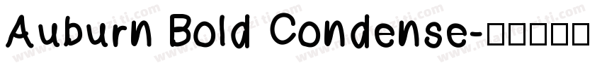 Auburn Bold Condense字体转换